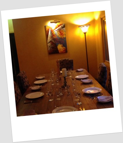 Our men are all wizzes in the kitchen, so us girls left them to it, and relaxed next to a roaring fire in the marvellous library.