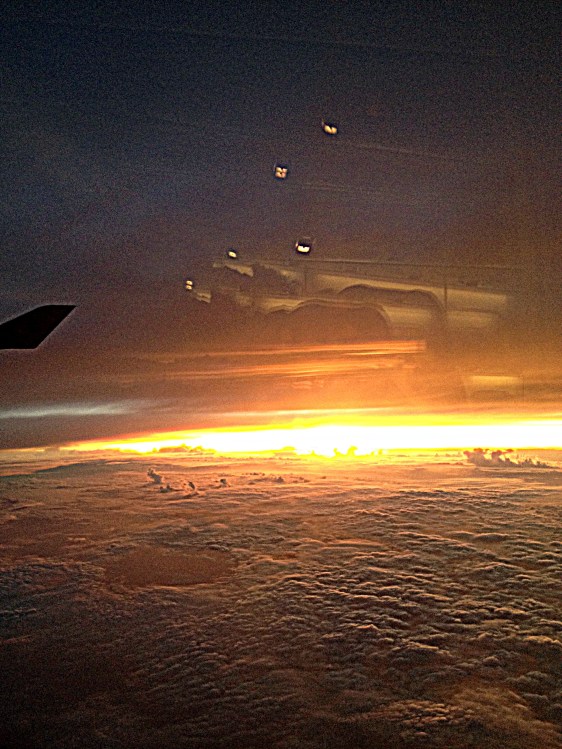 Flying over Typhoon Phanfone to the Land of the Rising Sun